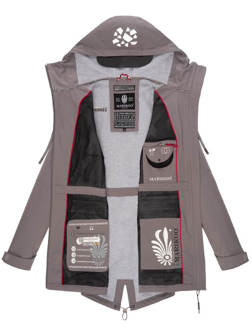 Marikoo Damen Softshelljacke – Ulissaa mit Kapuze & Reflektoren - Image 6