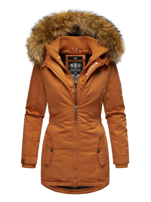Marikoo Damen Winterjacke – Sanakoo, warm mit abnehmbarem Fellkragen - Image 1
