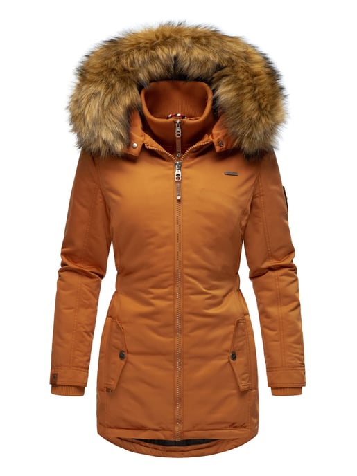 Marikoo Damen Winterjacke – Sanakoo, warm mit abnehmbarem Fellkragen - Image 2