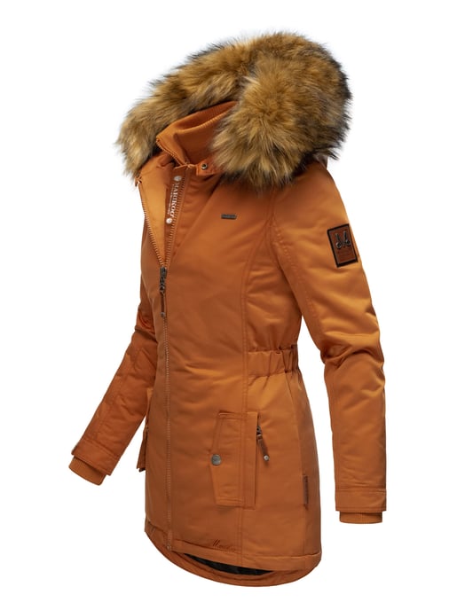 Marikoo Damen Winterjacke – Sanakoo, warm mit abnehmbarem Fellkragen - Image 3
