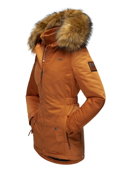Marikoo Damen Winterjacke – Sanakoo, warm mit abnehmbarem Fellkragen - Image 4
