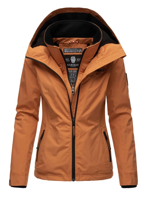 Marikoo Damen Übergangsjacke Erdbeere mit Doppelkragen & Fleece-Innenfutter - Image 2