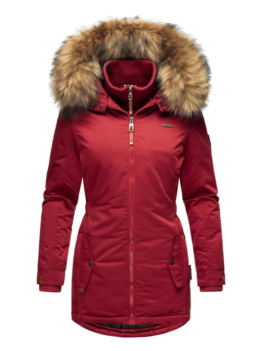 Marikoo Damen Winterjacke – Sanakoo, warm mit abnehmbarem Fellkragen - Image 2