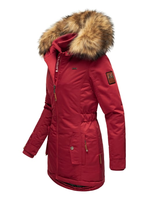 Marikoo Damen Winterjacke – Sanakoo, warm mit abnehmbarem Fellkragen - Image 3