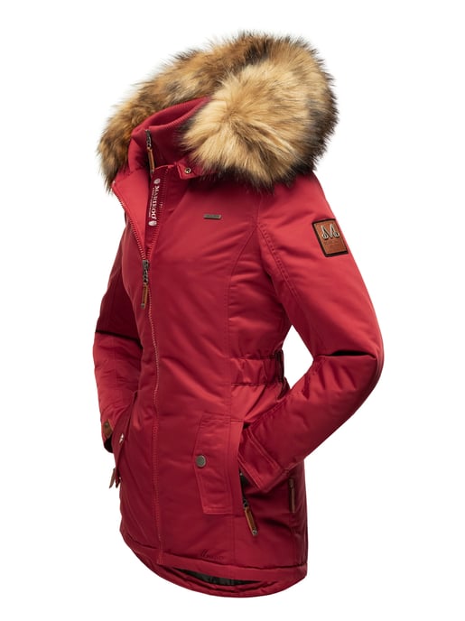 Marikoo Damen Winterjacke – Sanakoo, warm mit abnehmbarem Fellkragen - Image 4