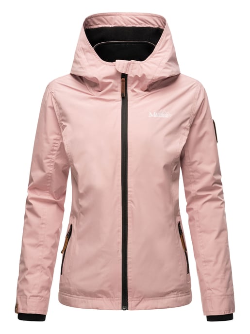 Marikoo Damen Übergangsjacke Erdbeere mit Doppelkragen & Fleece-Innenfutter - Image 3
