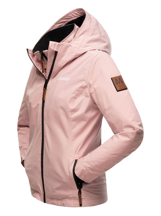 Marikoo Damen Übergangsjacke Erdbeere mit Doppelkragen & Fleece-Innenfutter - Image 5