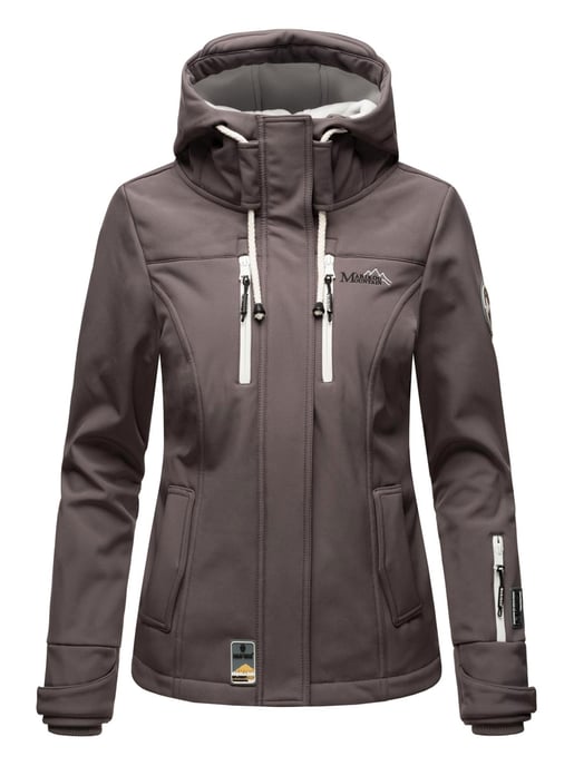 Marikoo Damen Softshelljacke – Kleine Zicke, warm mit Kapuze & Fleecefutter - Image 2