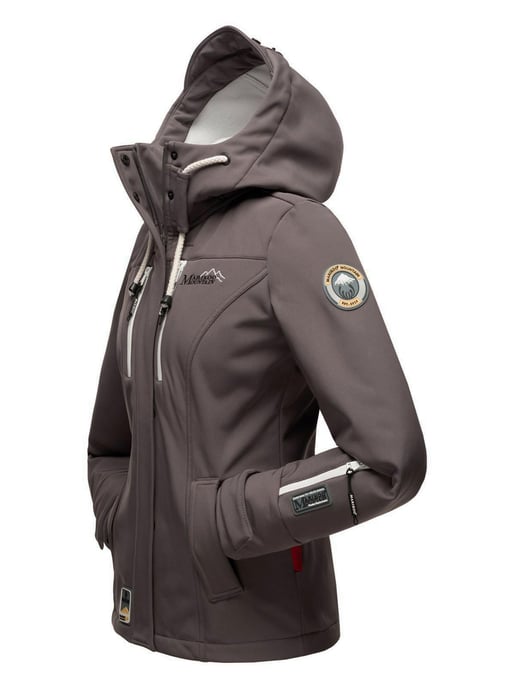 Marikoo Damen Softshelljacke – Kleine Zicke, warm mit Kapuze & Fleecefutter - Image 5
