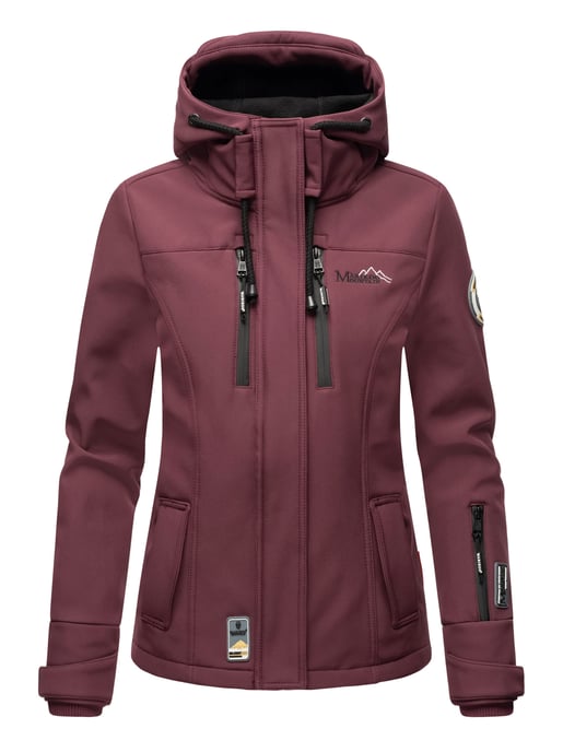 Marikoo Damen Softshelljacke – Kleine Zicke, warm mit Kapuze & Fleecefutter - Image 2