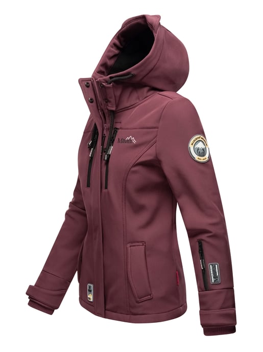 Marikoo Damen Softshelljacke – Kleine Zicke, warm mit Kapuze & Fleecefutter - Image 3