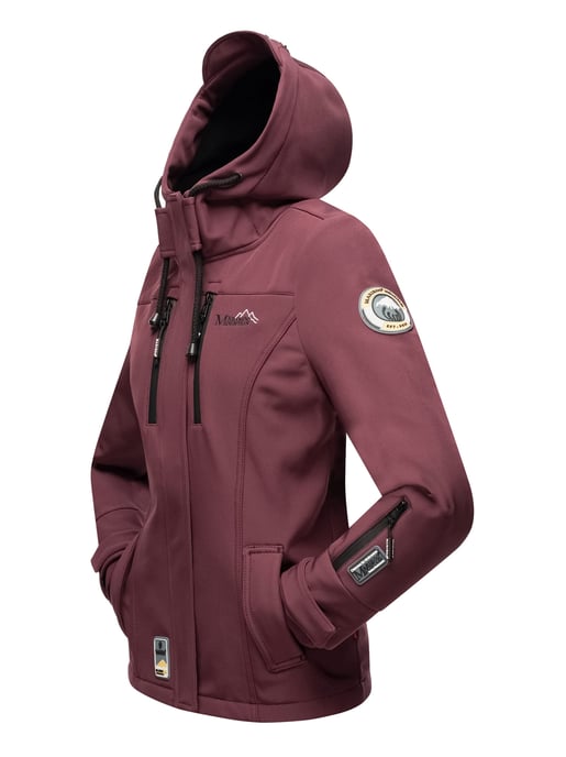 Marikoo Damen Softshelljacke – Kleine Zicke, warm mit Kapuze & Fleecefutter - Image 4