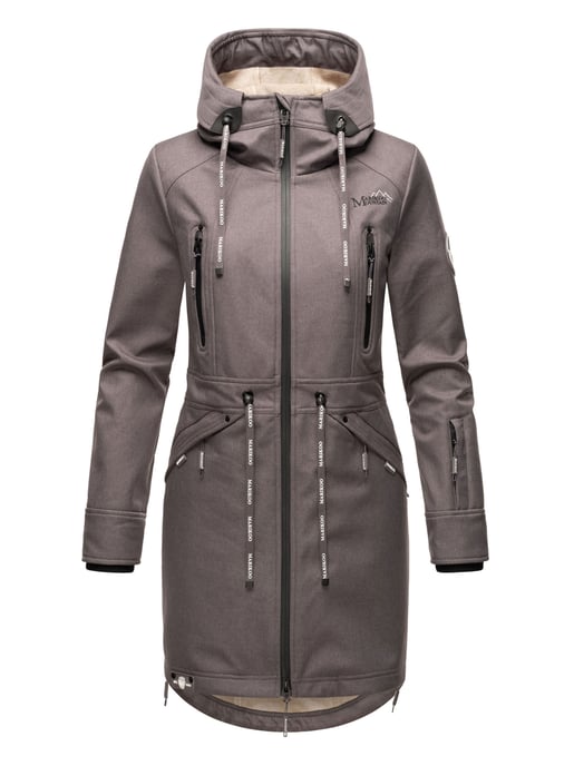 Marikoo Damen Softshelljacke – Racquellee mit Kapuze & Fleecefutter - Image 2