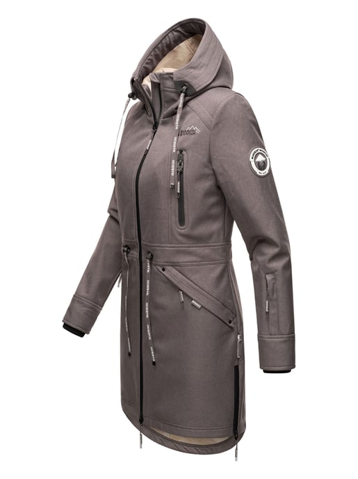 Marikoo Damen Softshelljacke – Racquellee mit Kapuze & Fleecefutter - Image 3