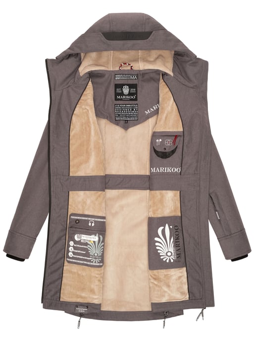 Marikoo Damen Softshelljacke – Racquellee mit Kapuze & Fleecefutter - Image 6