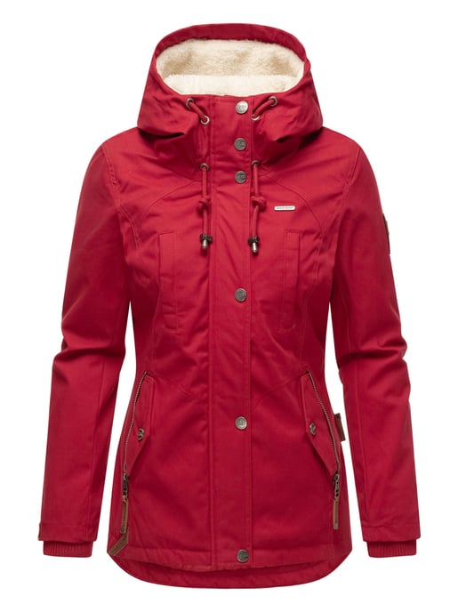Marikoo Damen Winterjacke mit Teddyfell-Innenfutter & Kapuze - Image 2