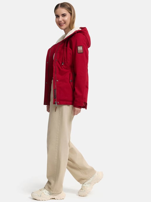 Marikoo Damen Winterjacke mit Teddyfell-Innenfutter & Kapuze - Image 6