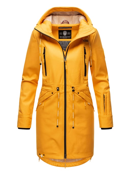 Marikoo Damen Softshelljacke – Racquellee mit Kapuze & Fleecefutter - Image 1