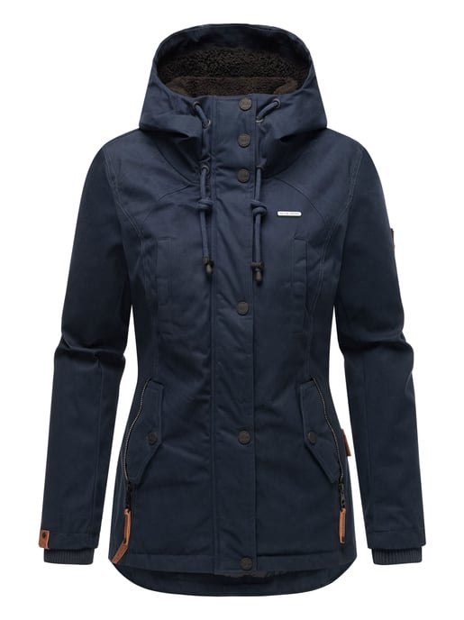 Marikoo Damen Winterjacke mit Teddyfell-Innenfutter & Kapuze - Image 2