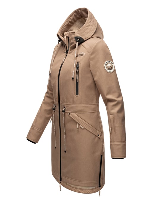 Marikoo Damen Softshelljacke – Racquellee mit Kapuze & Fleecefutter - Image 3