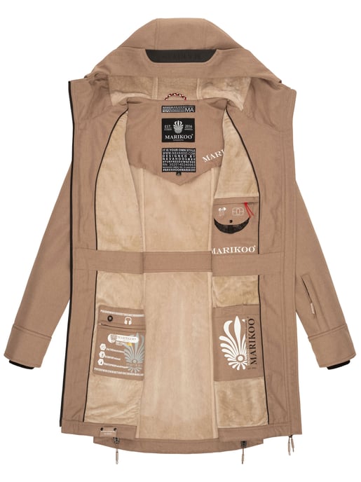 Marikoo Damen Softshelljacke – Racquellee mit Kapuze & Fleecefutter - Image 6