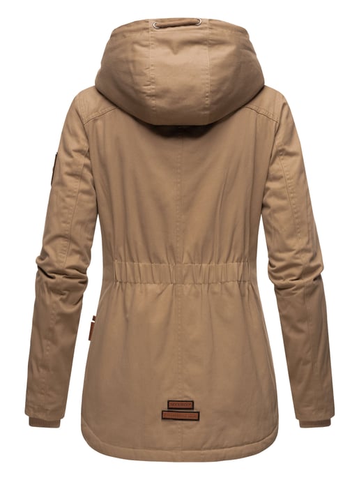 Marikoo Damen Winterjacke mit Teddyfell-Innenfutter & Kapuze - Image 4