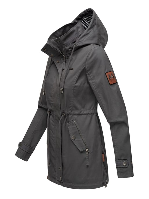 Marikoo leichte Damen Übergangsjacke mit abnehmbarer Kapuze - Image 3