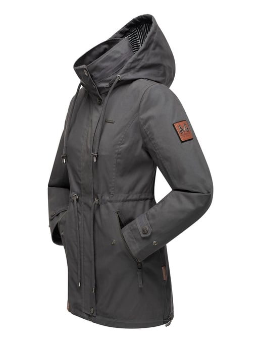 Marikoo leichte Damen Übergangsjacke mit abnehmbarer Kapuze - Image 4