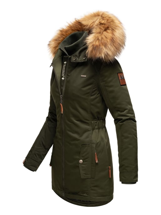 Marikoo Damen Winterjacke – Sanakoo, warm mit abnehmbarem Fellkragen - Image 3