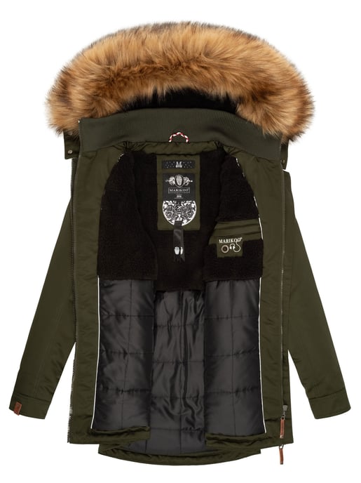 Marikoo Damen Winterjacke – Sanakoo, warm mit abnehmbarem Fellkragen - Image 5