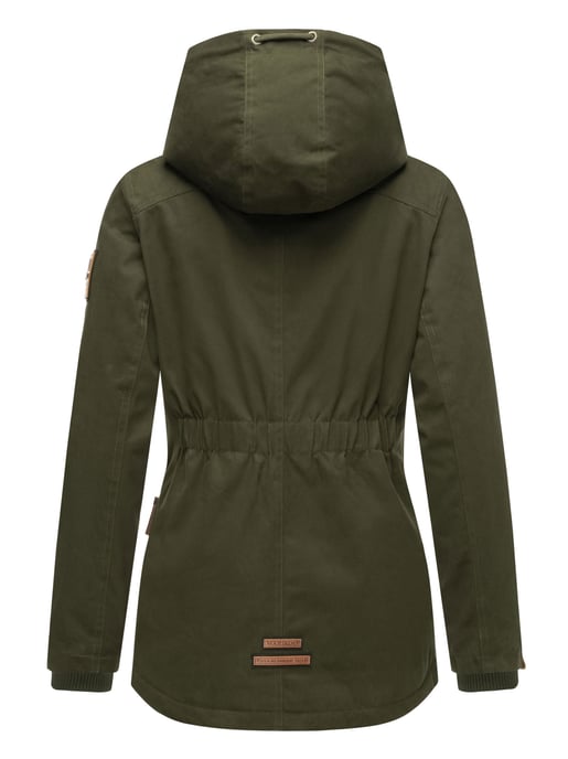 Marikoo Damen Winterjacke mit Teddyfell-Innenfutter & Kapuze - Image 4