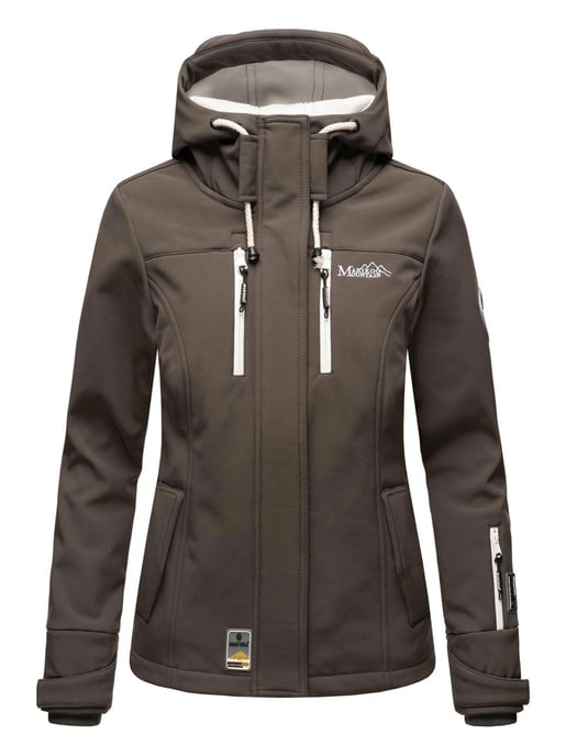 Marikoo Damen Softshelljacke – Kleine Zicke, warm mit Kapuze & Fleecefutter - Image 2
