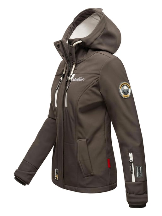 Marikoo Damen Softshelljacke – Kleine Zicke, warm mit Kapuze & Fleecefutter - Image 3