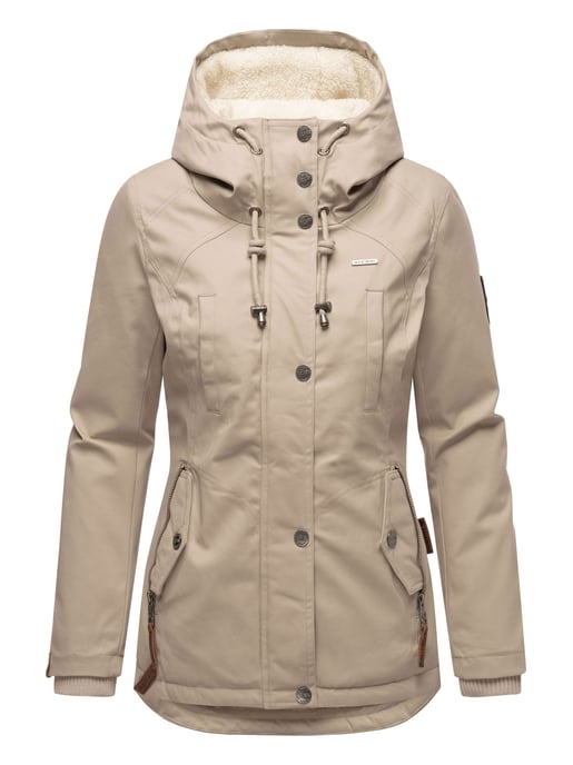 Marikoo Damen Winterjacke mit Teddyfell-Innenfutter & Kapuze - Image 2
