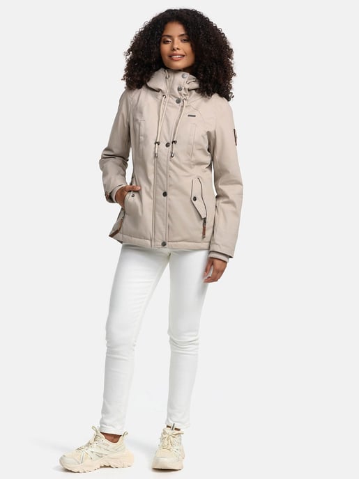 Marikoo Damen Winterjacke mit Teddyfell-Innenfutter & Kapuze - Image 6