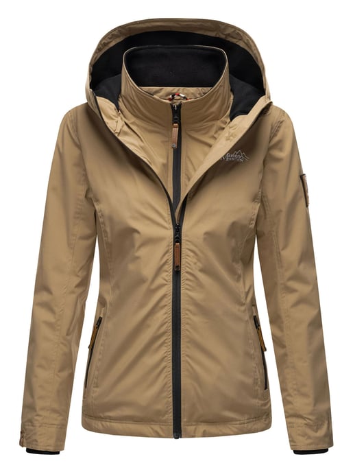 Marikoo Damen Übergangsjacke Erdbeere mit Doppelkragen & Fleece-Innenfutter - Image 2