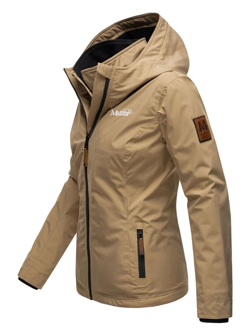 Marikoo Damen Übergangsjacke Erdbeere mit Doppelkragen & Fleece-Innenfutter - Image 3