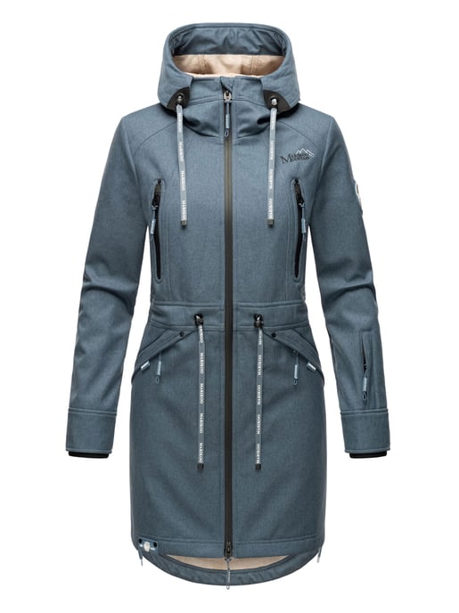 Marikoo Damen Softshelljacke – Racquellee mit Kapuze & Fleecefutter - Image 2