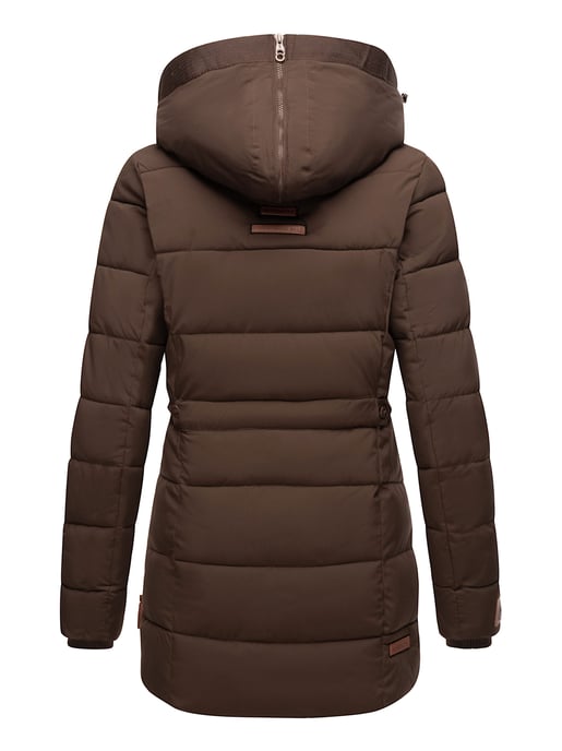 Marikoo Damen Winterjacke mit Kapuze & Kunstfell-Innenfutter - Image 5