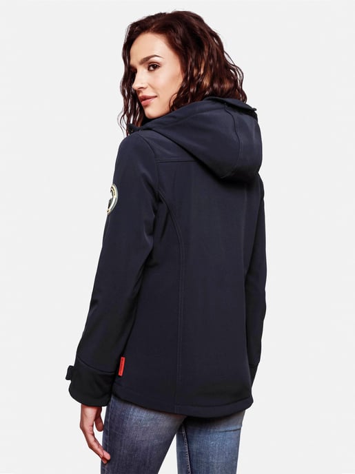 Marikoo Damen Softshelljacke – Kleine Zicke, warm mit Kapuze & Fleecefutter - Image 4