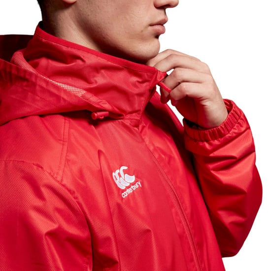 Canterbury - "Club" Jacke, wasserfest für Herren, Durchgehender Reißverschluss, Vaposhield-Material (Fahnenrot) - Image 3