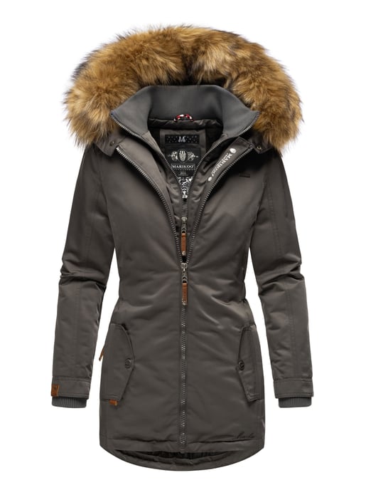 Marikoo Damen Winterjacke – Sanakoo, warm mit abnehmbarem Fellkragen - Image 1