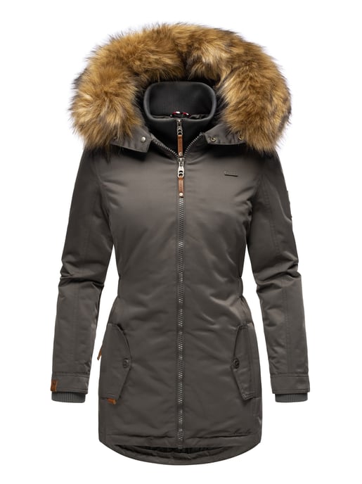 Marikoo Damen Winterjacke – Sanakoo, warm mit abnehmbarem Fellkragen - Image 2