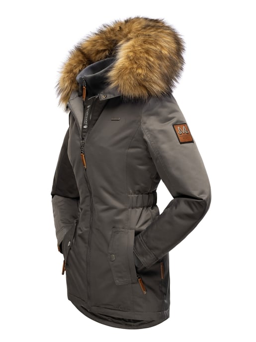 Marikoo Damen Winterjacke – Sanakoo, warm mit abnehmbarem Fellkragen - Image 5