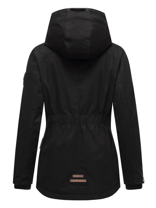 Marikoo Damen Winterjacke mit Teddyfell-Innenfutter & Kapuze - Image 4