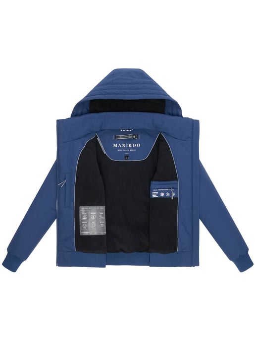 Marikoo Damen Winterjacke Mooni 16 im sportlichen Bomber-Stil mit Kapuze - Image 4