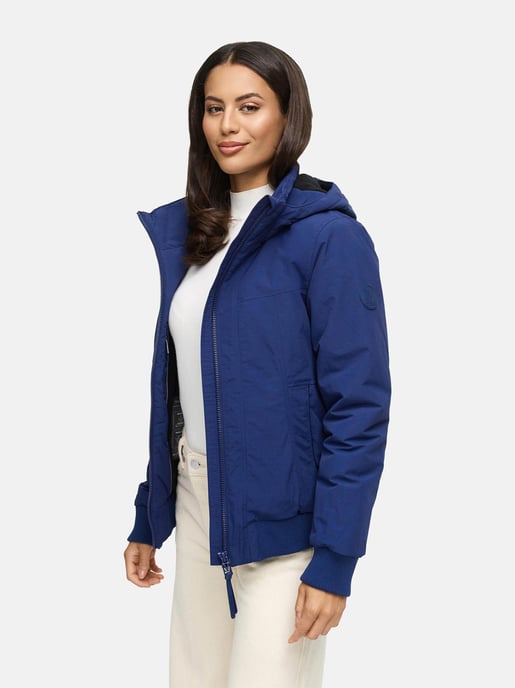 Marikoo Damen Winterjacke Mooni 16 im sportlichen Bomber-Stil mit Kapuze - Image 6