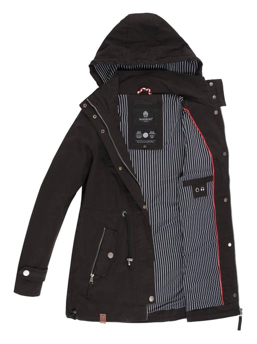 Marikoo leichte Damen Übergangsjacke mit abnehmbarer Kapuze - Image 4