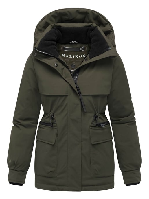 Marikoo Damen Winterjacke Shigaraa mit abnehmbarer Kapuze & Magnettaschen - Image 1