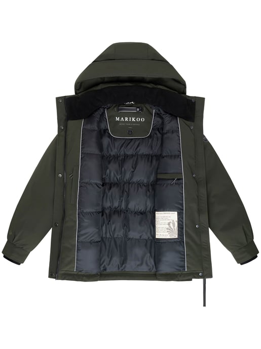 Marikoo Damen Winterjacke Shigaraa mit abnehmbarer Kapuze & Magnettaschen - Image 4